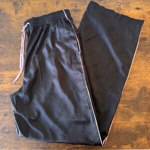 Victoria's Secret Black Joggers with Pink Accents